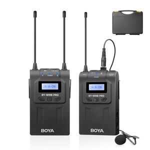 BOYA by-WM8 Pro-K1 UHF Sistemas de micrófono inalámbrico Lavalier para cámaras,videocámara,teléfono Inteligente,48 Canales,monitoreo Real,transmisión de 950 pies para transmisión (by-WM8 Pro-K1)