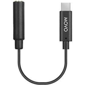 Movo PMA-1 DJI Osmo Adaptador de sonido externo USB tipo C a 3,5 mm TRS de micrófono externo y adaptador de audio es el adaptador de micrófono perfecto para tu kit de accesorios de bolsillo DJI Osmo
