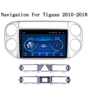 CIVDW Sistema multimedia de 9 pulgadas Android 8.1 Full Touch Screen Car para Tiguan 2010-2018 Coche GPS Radio Navegación Navegación GPS Vehículo Navegación GPS para Coches, Sat Navs para Coche Sistemas de Coche