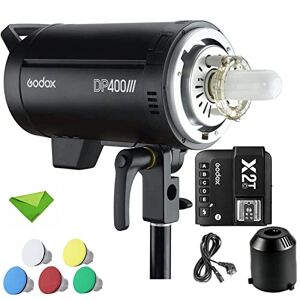 GODOX DP400III 400Ws Studio Strobe Flash Light Monolight X2T-C Trigger Strobe Lighting con Bowens Mount 5600K Temperatura de Color Flashes de fotografía para Estudio de Bodas (110V)
