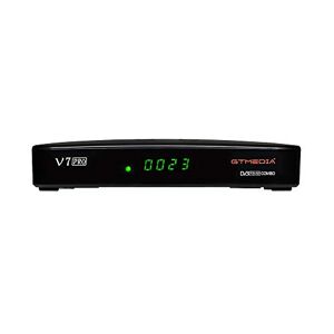 Ajzar Receptor de TV GTMEDIA V7 Pro DVB-S / S2 / S2X + T / T2 Decodificador de TV Memoria 1G bit RAM Soporte H.265 Albertis/Tivusat/BBC Satback