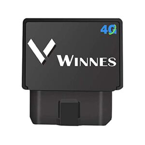 Winnes 4G Rastreador GPS para Automóvil OBDII, Localizador GPS Personas en Tiempo Real del Tracker GPS GMS para Carro, Lifetime Free Web Android iOS App 4G TK816