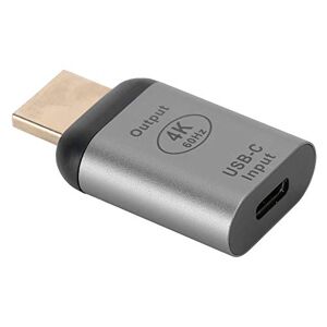 FOUF Adaptador USB C a HDMI 4K, Tamaño Mini Adaptador de Aluminio Tipo C Hembra a HDMI Macho Convertidor Portátil Tipo C a HDMI para Oficina en Casa, Compatible con Windows/Android/OS X