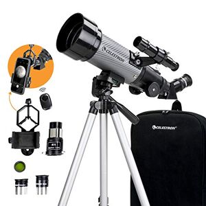 Celestron 70mm Travel Scope DX Portable Refractor Telescope Fully-Coated Glass Optics Ideal Telescope for Beginners Digiscoping Smartphone Adapter