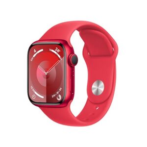 Apple Watch Series 9 [GPS] con caja de aluminio (PRODUCT)RED de 41 mm y correa deportiva (PRODUCT)RED M/L (Smartwatch).Apps ECG y Oxígeno en Sangre, pantalla Retina siempre activa, resistente al agua