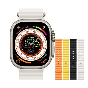 IKIYA Smartwatches Reloj Inteligente Serie 8 de 49 mm Electrónicos (Color : Add Ocean Kits, Size : 1)