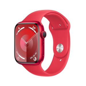 Apple Watch Series 9 [GPS] con caja de aluminio (PRODUCT)RED de 45 mm y correa deportiva (PRODUCT)RED S/M (Smartwatch).Apps ECG y Oxígeno en Sangre, pantalla Retina siempre activa, resistente al agua
