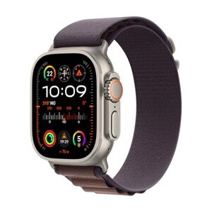 Apple Watch Ultra 2 [GPS+Cellular] Caja de Titanio de 49 mm Robusta y Correa Alpine índigo Mediana (Smartwatch). GPS de precisión, Botón de Acción, batería para Varios días, Brillante Pantalla Retina