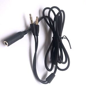 LZYDD Cable de audio divisor en Y para auriculares, puerto de auriculares, divisor de auriculares, cable adaptador de auriculares para Razer Kraken X/BlackShark V2 Pro/Razer Nari