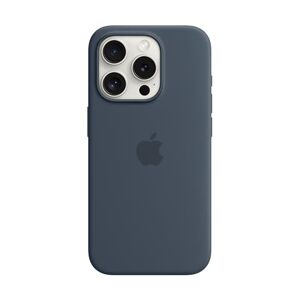 Apple Funda de silicón con MagSafe para el iPhone 15 Pro Azul tormenta