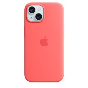 Apple Funda de silicón con MagSafe para el iPhone 15 Color Guayaba