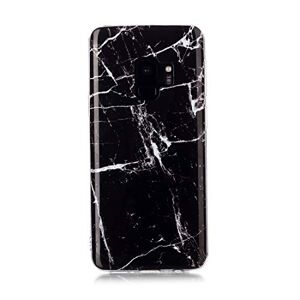 XIAYAN Carcasa para Galaxy S9 (poliuretano termoplástico), diseño de dibujo de colores Negro