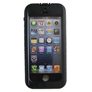 Keystone ECO IPX8 Carcasa para iPhone 5 (Impermeable, Fina, certificada), Color Negro, Negro