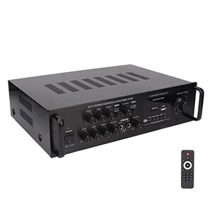 Naroote Amplificador de Audio de Alta Potencia 5.0 Uso Duradero Conveniente Home Theater AMP para (Enchufe de EE. UU. 110V)