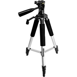 SSE Professional 57-inch Tripod 3-way Panhead Tilt Motion with Built In Bubble Leveling for Sony CX155, CX160, CX190, CX200, CX210, CX260V, CX300, CX305, CX350V, CX360, CX520V, CX550V, CX560, CX580V, CX700, CX760V, PJ10, PJ30, PJ50, PJ200, PJ260V, PJ580V,...