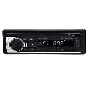 Ciglow Autoestéreos, HiFi Bluetooth Car FM Reproductor de Radio MP3 Soporte AUX, Tarjeta SD, Reproductor de Medios Digitales sin pérdida de Disco U con Control Remoto inalámbrico.