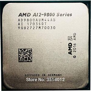 AMD A12-Series A12-9800 A12 9800 Procesador de CPU de cuatro núcleos de 3,8 GHz AD9800AUM44AB Socket AM4