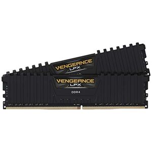 Corsair Vengeance DDR4 DRAM Memoria de computadora, 3200MHz C16 AMD, Negro, 16GB Kit (2 x 8GB)