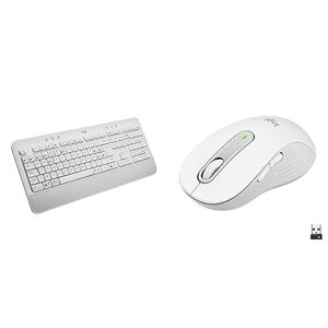 Logitech Bundle: Teclado Confort Blanco + Mouse Inalámbrico Blanco