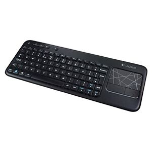 Logitech Touch Keyboard K400 RF inalámbrico AZERTY Francés Negro Teclado (Estándar, Inalámbrico, RF inalámbrico, AZERTY, Negro)