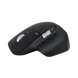 Logitech MX Master 3S Mouse inalámbrico de Rendimiento con Desplazamiento ultrarrápido, Ergo, 8K dpi, Track on Glass, Clics silenciosos, USB-C, Bluetooth, Windows, Linux, Cromado (Negro)