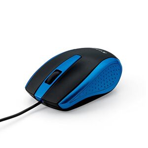 Verbatim 99743 Optical Mouse, Wired with USB Accessibility, Mac/PC Compatible, Blue