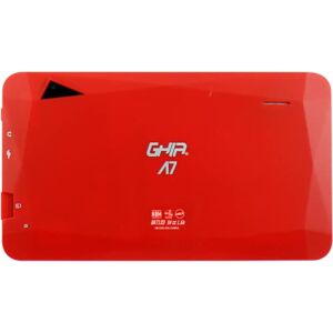 GHIA Tablet A7 GA7133R. Pantalla De 7 Pulgadas, Procesador A133 Quadcore, 1Gb RAM, 16GB Almacenamiento, Android 11 Go Edition. WiFi, Bluetooth. Color Rojo