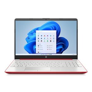 HP Laptop 15-dw3500la, Intel Core i3 11ª Gen, 8GB RAM, 256GB SSD, Windows 11, Pantalla HD 15.6", Teclado en Español, Garantía México, Rojo