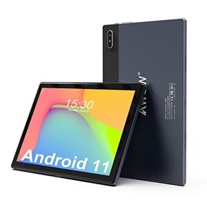 AWOW Tablet Android 11 128GB Tablets, 10.1 pulgadas Android Tablet PC, 4GB RAM 1TB Expandir Tablet, 8 núcleos Tablets con 1920x1200 FHD, 2.4G/5G WiFi, Bluetooth 5.0, 5000mAh, altavoces estéreo