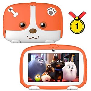 FUNSHION Kids Tablets,7inch Kids Android Tablets for Kids 1G+16G Android9.0 Quad Core Kids Tablets with WiFi Parental Control,GMS Certified,Bionic Design with Kids-Proof Case.