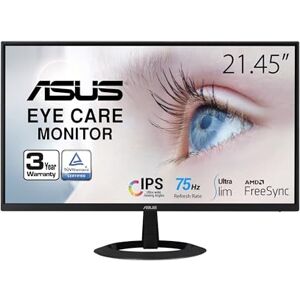 Asus Monitor VZ22EHE, Eye Care: 22 Pulgadas (21,45” visibles) Full HD (1920 x 1080), IPS, 75 Hz, sincronización adaptativa, HDMI, luz Azul Baja, sin Parpadeo, ultradelgado