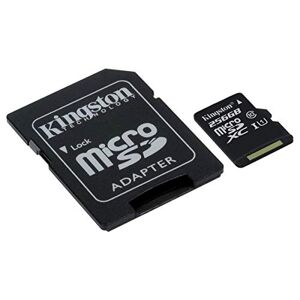 Kingston MicroSDXC profesional de 256 GB funciona para LG X PowerCard Custom verificado por SanFlash y Kingston. (80 MB/s)
