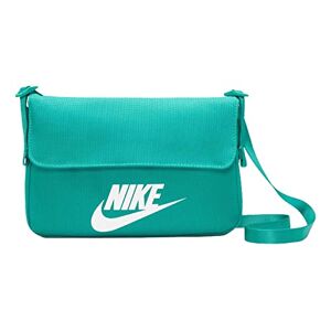 Nike Sportswear Revel Bolso cruzado para mujer, Neptuno Verde/Blanco, Talla unica