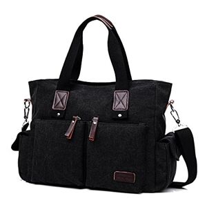 XFGB00306US-Black Women Top Handle Satchel Handbags Shoulder Bag Messenger Tote Bag Purse Crossbody Bag Travel Work Tote Bag