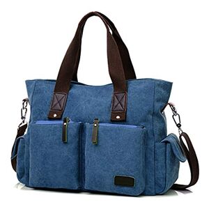 XFGB00306US-Blue Women Top Handle Satchel Handbags Shoulder Bag Messenger Tote Bag Purse Crossbody Bag Travel Work Tote Bag