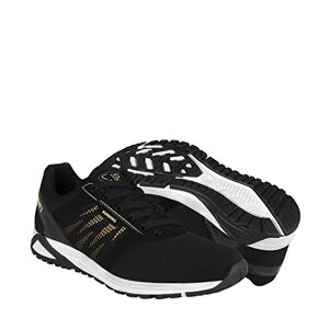 MY CLASBEN Tenis para Correr What´s Up para Mujer Textil Negro con Oro 160610 23