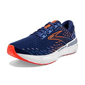 1103831D444.090 Brooks Glycerin GTS 20 Men's Supportive Running Shoe Blue Depths/Palace Blue/Orange 9