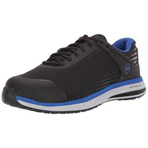 TB0A1XH7001-001-8 M US Timberland PRO Drivetrain Zapatos de trabajo deportivos para hombre, con puntera de seguridad y peligro eléctrico, color negro/azul, talla 8 M de EE. UU