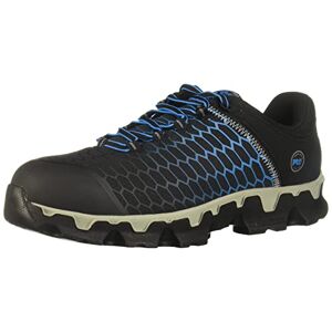 Timberland Pro Powertrain, Zapatos de aleación para Hombre, diseño Industrial y de construcción, Nailon Ripstop Negro con Azul, 9.5 M US