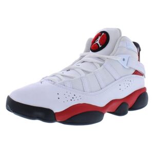 Nike Jordan 322992-012 Zapatos de baloncesto para hombre, negro, blanco, rojo (WHITE/BLACK-UNIVERSITY RED), 14 US, 32.0 cm