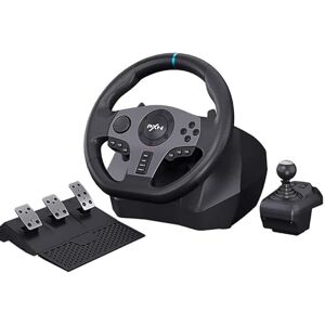 PXN V9 Racing Wheel Steering Wheel Driving Wheel 270°/ 900° Degree Vibration Gaming Steering Wheel with Shifter and Pedal for PS4,PC,Xbox One,Xbox Series S/X,Nintendo Switch,PS3 (V9)