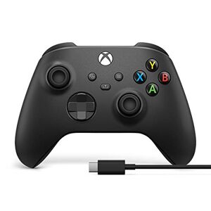 Microsoft Controlador de Juegos Official Xbox Series X/S Wireless + USB-C Cable, Negro (LATAM) (Xbox Series X/S)