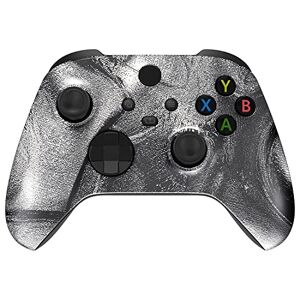 Microsoft Wireless Controller for Microsoft Xbox Series X/S & Xbox One Custom Soft Touch Feel Custom Series X/S Controller (X/S Silver Swirl)