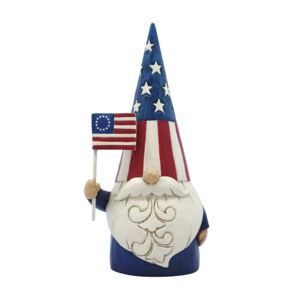 Enesco Jim Shore Heartwood Creek Gnomes Around The World American Patriotic Figurine, 13.7 cm, Multicolor