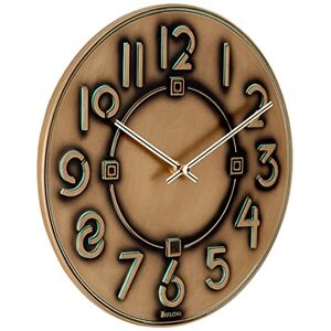 Bulova C3333 Frank Lloyd Wright Reloj de Pared con Acabado metálico de Bronce Antiguo