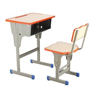 Zmyyone Escritorio escolar, combinación de escritorio y silla for estudiantes, estación de trabajo con silla y escritorio for niños de altura ajustable con cajón, adecuado for estudio escolar, revisión del ho