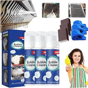 JOVAHO MOF Chef Cleaner Powder,MOF Chef Protective Kitchen Cleaner Powder,Bubble Cleaner Foam,Ivila Bubble Cleaner,All Purpose Stain Remover Cleaner,Powerful Stain Removal Kit (30ML,3PCS)