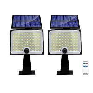 TXG Luces Solares para Exteriores,  3 Modos Solar Luz IP65 Impermeable Iluminación Exterior con Sensor de Movimiento, 4000 lumens Lámpara Solar Exterior para Jardín, Patio, Terraza, Inicio (2pcs)