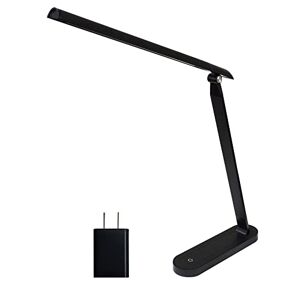 AULTRA Marca Amazon Lámpara LED de escritorio  Lámpara de escritorio con control táctil con múltiples niveles de brillo Luces para dormitorio, escritorio de oficina, lámparas de lectura, mesita de noche y escritorio de pie (negro)