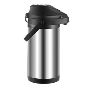 RUTAVM Stainless Steel Thermal Coffee Carafe Thermos, Thermal Insulated Carafes Kettle For Easy Handle & Travel Thermal Stainless Steel Double Walled Insulated Carafe,4L